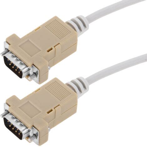 Câble série Null Modem avec connecteurs DB9 M M 15 m