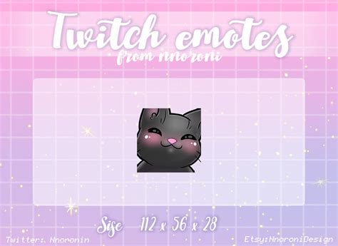 Baile ANIMADO Black Cat Emotes Twitch Emotes Sub Insignias Emotes