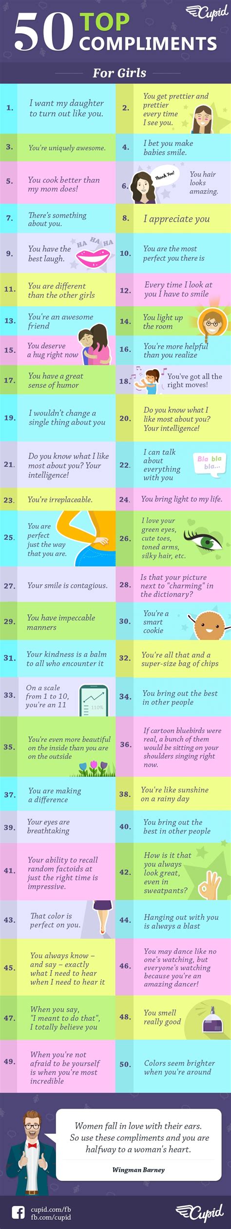 Top 50 Compliments to Give Women - Cupid Blog