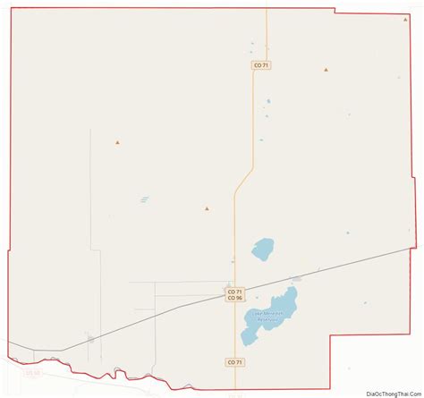 Map of Crowley County, Colorado - Thong Thai Real