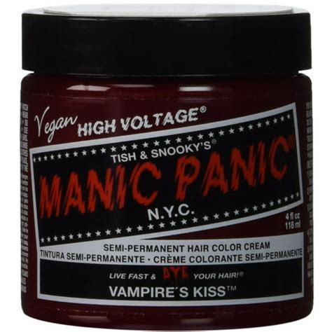 Manic Panic Classic Cream Vampires Kiss Semi Permanent Formula Hair Dye Red 4 Oz