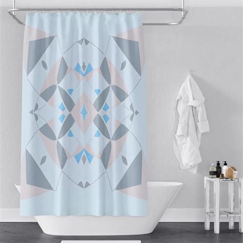 Hokku Designs Abstract Geometric Pattern Shower Curtain Wayfair Canada