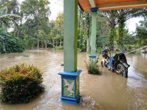 Floods Hit Our Village This Is Our House That Was Flooded Stock Photo