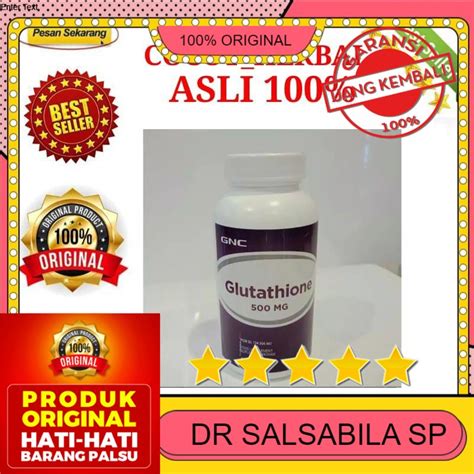 Jual Original Gnc L Glutathione Antioksidan Mg Anak Autis