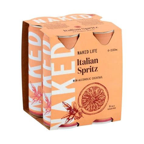 Buy Naked Life Non Alcoholic Cocktail Italian Spritz X ML Pack Coles