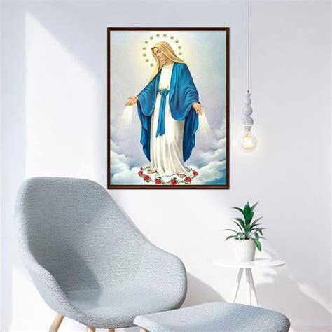 D Diamond Painting Holy Virgin Mary Blessed Mother Catholic Religious