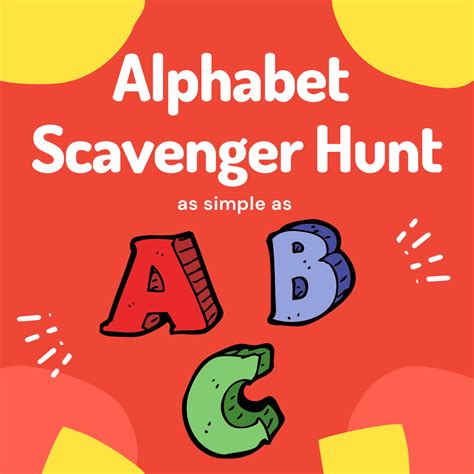 Alphabet Scavenger Hunt Games Afoot