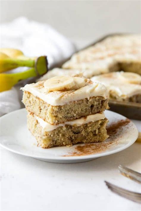 Banana Bars With Cream Cheese Frosting L Spoonful Of Flavor