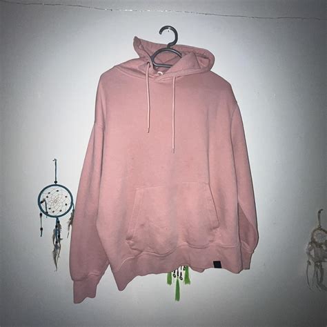 Mens Pull And Bear Peach Hoodie Size M Menshoodie Depop