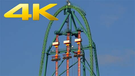 4K | Zumanjaro (world's tallest freefall tower) off ride at Six Flags Great Adventure - YouTube