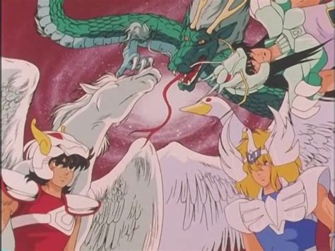 Pegasus Seiya Cygnusswan Hyóga And Dragon Shiryú Knights Of The