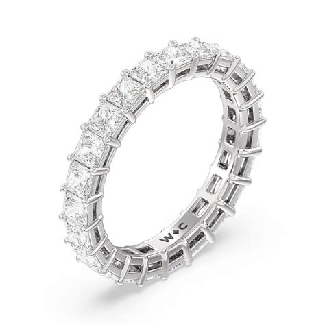 Princess Cut Diamond Eternity Ring With Clarity