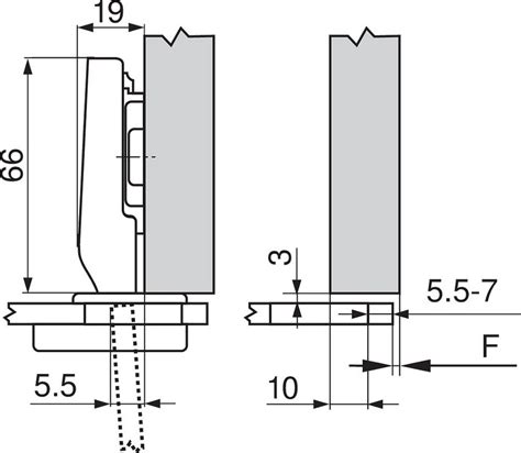 Blum 94 Degree Clip Top Glass Door Hinge Full Overlay Screw On