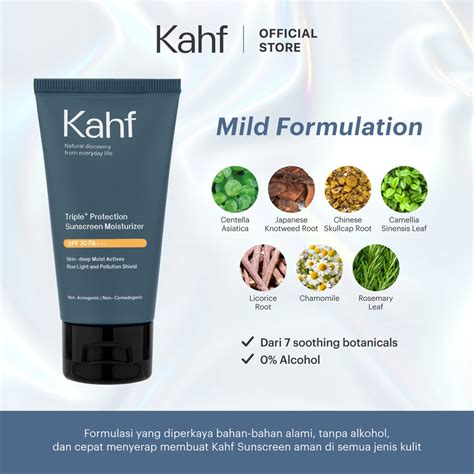 Jual Kahf Triple Protection Sunscreen Moisturizer Spf Pa Ml