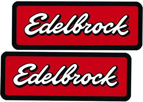 Edelbrock Racing Decal Stickers Vintage Set of 2 | Etsy