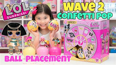 WAVE 2 LOL SURPRISE CONFETTI POP FULL CASE Series 3 Ball Placement