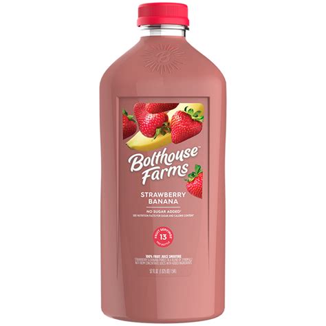 Bolthouse Farms Fruit Juice Smoothie Strawberry Banana 52 Fl Oz