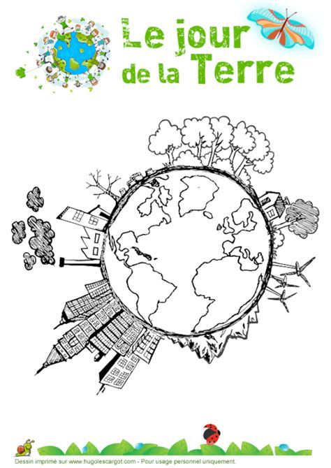 Coloriage Le Jour De La Terre 22 Jour De La Terre Dessin De La Terre