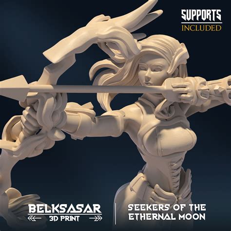 STL File Moon Defender Owleye C Nude And Normal D Printable Model To