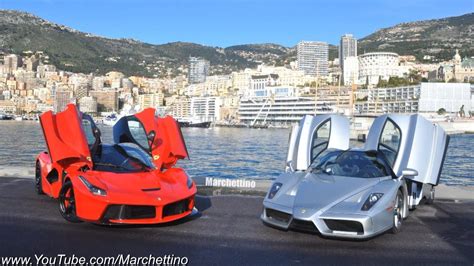 Laferrari Vs Ferrari Enzo Driving Fast In The Hills Youtube