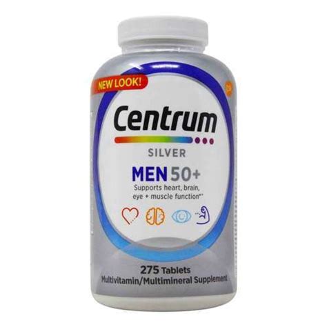 Centrum Silver Men 50 Multivitamins 275 Tablets Mb Imports