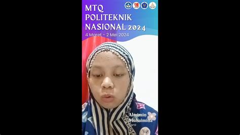 Almimin Muhaimina Tartil Putri Politeknik Pertanian Negeri