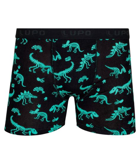 Cueca Boxer Infantil Dinossauro Algodão Cotton Lupo Kids 18400 001