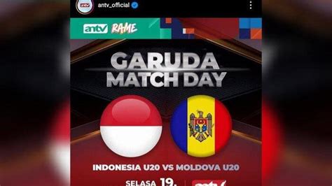 Berlangsung Link Streaming Bola Timnas U Indonesia Vs Moldova Live