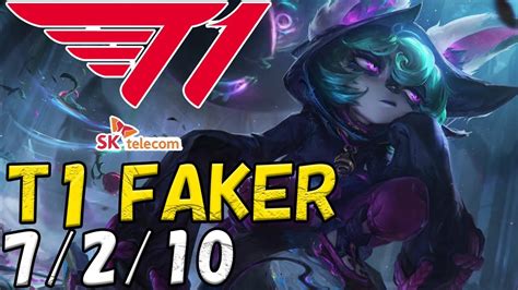 T1 Faker ヴェックス Vex VS ルブラン LeBlanc MID patch 13 7 KR RANK YouTube