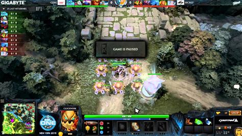 EN Secret Vs CDEC ESL One New York 2015 Game 1 YouTube