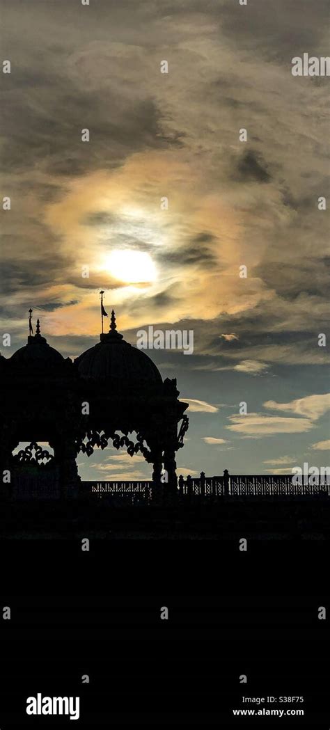 Hindu Temple Sunset Stock Photo - Alamy