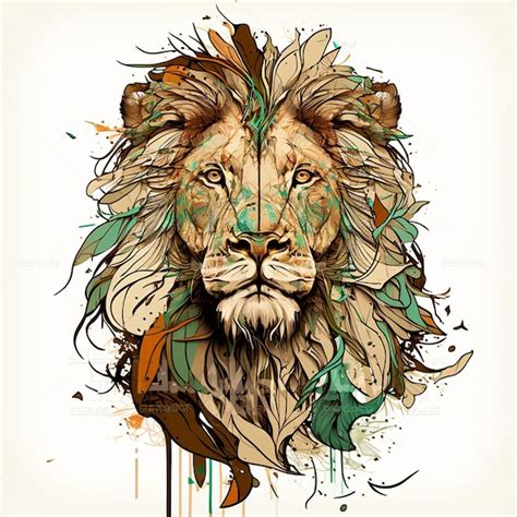 Premium Ai Image Lion Art