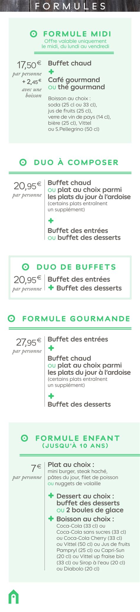 Carte et Menus 2024 Campanile Bussy Saint Georges à Bussy Saint