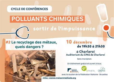 Cycle Sur Les Polluants Chimiques Le Recyclage Des M Taux Quels