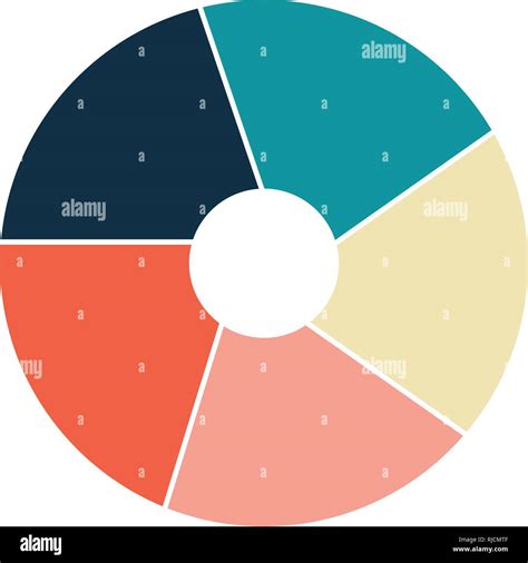 Círculo vectorial infografía plantilla para gráficos diagramas