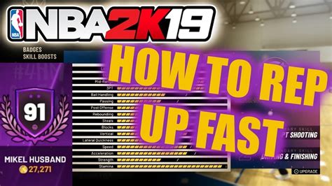 Nba K How To Rep Up Fast Get Most Xp Every Game Youtube