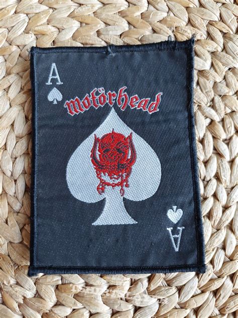 Mot Rhead Motorhead Ace Of Spades Patch Tshirtslayer Tshirt And