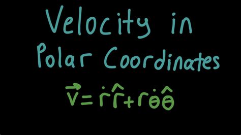 Velocity In Polar Coordinates YouTube