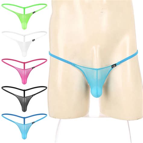 HERREN G STRING PANTIES Slips Bulge Pouch Tanga Shorts Unterhose Mesh Thong Gay EUR 11 89