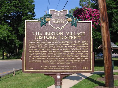 11 28 The Burton Village Historic District Remarkable Ohio