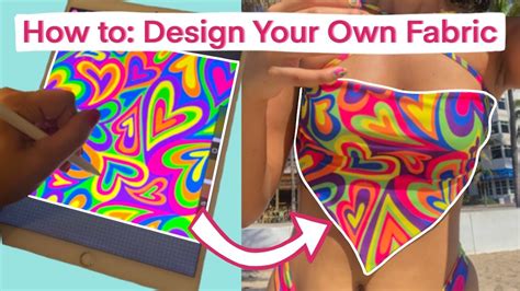 How To Design And Print Your Own Custom Fabric From Drawing To Cute