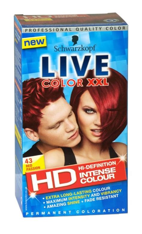 Schwarzkopf Live Color Xxl Hd Hair Colour 43 Red Passion Schwarzkopf