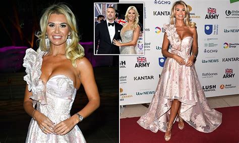 Christine McGuinness Puts On A Busty Display In Pink Princess Gown At