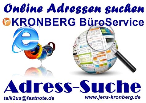 Online Adressen Suchen Adress Suche FastNOTE SchreibService