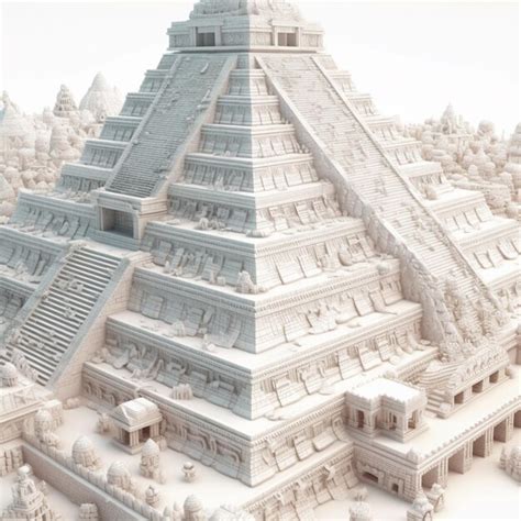 Premium Photo | A 3d model of a pyramid with a pyramid and the word ...