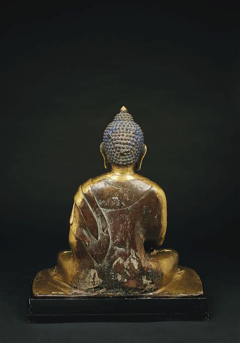 A Rare Gilt Bronze Figure Of Buddha Ratnasambhava Nepal Th Th