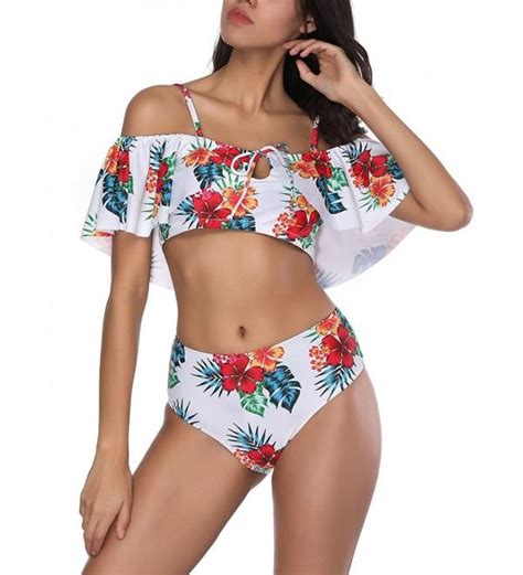 Ruffle Flounce Bikini Top Shop Clothing And Shoes Online