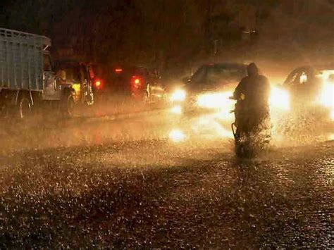 Rains Lash Hyderabad Hailstorms Witnessed In Telangana