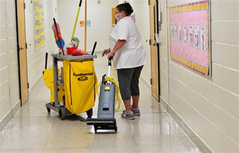 School Custodial Team Fights Covid 19