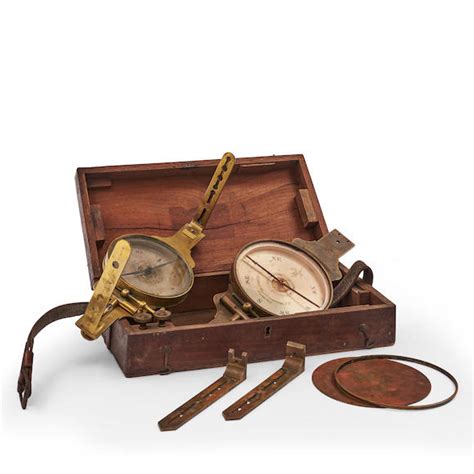 Bonhams Skinner Two Benjamin Pikes S And Son Vernier Surveyor S Compasses 518 Broadway New